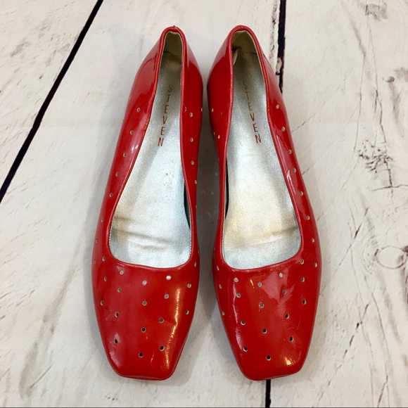 Steven by Steve Madden Patent Perf Flats 39 EUC - Picture 2 of 7